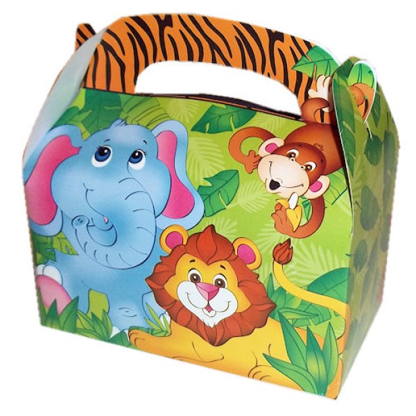 Jungle Safari Zoo Animal Party Treat Box Jungle Safari Zoo Animal Party Treat Box
