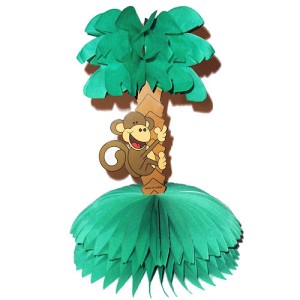 RTD-1700 : Tropical Monkey and Tree Centerpiece at Zoo Animal Party . com