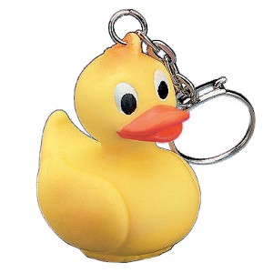 RTD-1843 : Vinyl Rubber Ducky Key Chain at Zoo Animal Party . com