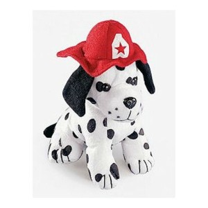 RTD-2027 : Plush Dalmatian Fire Dog with Firefighter Hat at Zoo Animal Party . com