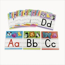 26-piece Set of Zoo Animal Alphabet Letter Wall Cards