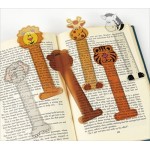 18-Pack Happy Zoo Animal Vinyl Bookmarks with Ruler