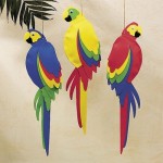 Foam Jumbo Colorful Tropical Luau Parrot