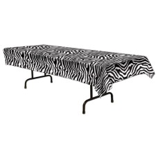 Safari Animal Party Zebra Print Stripes Large Table Cover or Backdrop