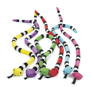 RTD-2803 : Plush Bright Color 4-Foot Snake at Zoo Animal Party . com