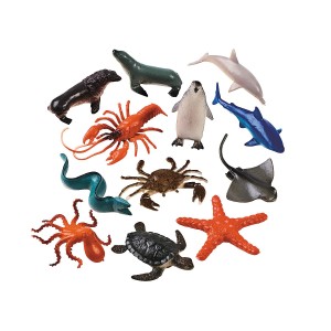 RTD-2831 : Assorted Sea Life Toy Figures at Zoo Animal Party . com