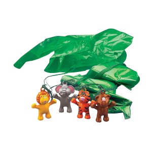 RTD-2850 : Vinyl Jungle Zoo Animal Paratroopers Parachute Figure at Zoo Animal Party . com