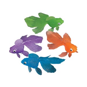 RTD-288624 : 24-Pack Colorful Vinyl 1.75 inch Goldfish at RTD Gifts