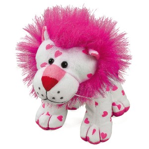 RTD-3288 : Plush Pink Hearts Lion at Zoo Animal Party . com