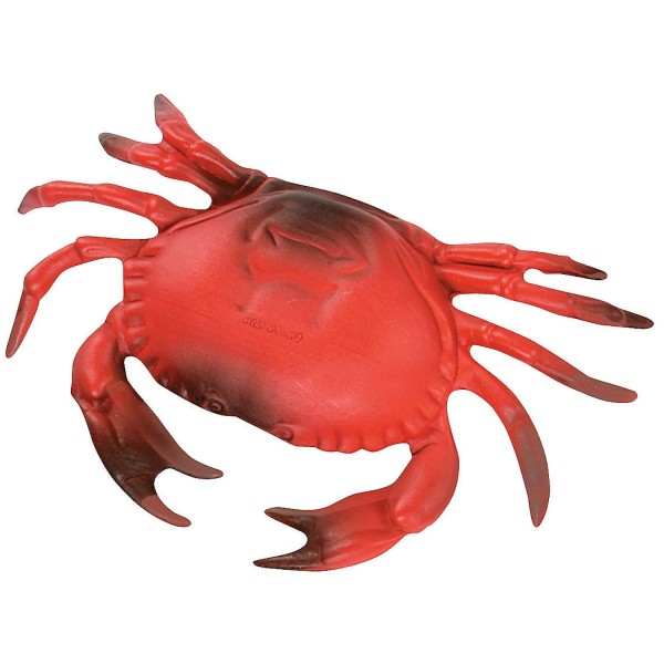 Large Plastic Crab Decoration 8.5 Inch Nautical Beach Luau Party Prop Display