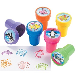 RTD-3510 : Ocean Life Colorful Ink Stampers at Zoo Animal Party . com