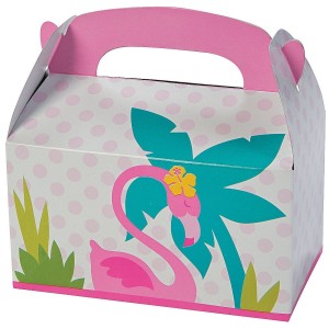 RTD-3572 : Flamingo Tropical Treat Boxes at Zoo Animal Party . com