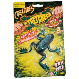 RTD-3579 : Large 4 inch Stretchy Rubber Frog at Zoo Animal Party . com