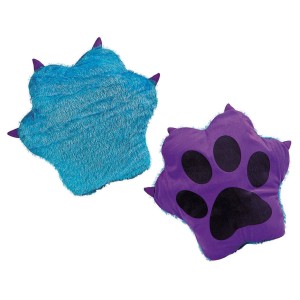 RTD-3607 : Large 14 inch Plush Monster Paw Pillow at Zoo Animal Party . com