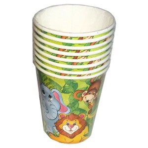 RTD-3918 : 8-Pack Zoo Animal Party Paper Cups at Zoo Animal Party . com