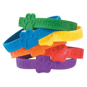 RTD-4176 : You Are Pawsome Print Bracelets at Zoo Animal Party . com